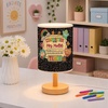 image:imagePersonalized Classrooom Lamp with Name Composition Notebook Fabric Table Lamp with Wood Base Back To School Decor End of The Year Gifts for Teachers Girls Boys Classroom Living Room Im So GladNOTE04