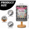 image:imagePersonalized Classrooom Lamp with Name Composition Notebook Fabric Table Lamp with Wood Base Back To School Decor End of The Year Gifts for Teachers Girls Boys Classroom Living Room Im So GladNOTE06