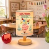 image:imagePersonalized Classrooom Lamp with Name Composition Notebook Fabric Table Lamp with Wood Base Back To School Decor End of The Year Gifts for Teachers Girls Boys Classroom Living Room Im So GladNOTE11