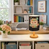 image:imagePersonalized Classrooom Lamp with Name Composition Notebook Fabric Table Lamp with Wood Base Back To School Decor End of The Year Gifts for Teachers Girls Boys Classroom Living Room Im So GladNOTE04