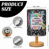 image:imagePersonalized Classrooom Lamp with Name Composition Notebook Fabric Table Lamp with Wood Base Back To School Decor End of The Year Gifts for Teachers Girls Boys Classroom Living Room Im So GladNOTE03