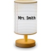 image:imagePersonalized Classrooom Lamp with Name Composition Notebook Fabric Table Lamp with Wood Base Back To School Decor End of The Year Gifts for Teachers Girls Boys Classroom Living Room Im So GladPaper