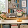 image:imagePersonalized Classrooom Lamp with Name Composition Notebook Fabric Table Lamp with Wood Base Back To School Decor End of The Year Gifts for Teachers Girls Boys Classroom Living Room Im So GladNOTE06