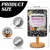image:imagePersonalized Classrooom Lamp with Name Composition Notebook Fabric Table Lamp with Wood Base Back To School Decor End of The Year Gifts for Teachers Girls Boys Classroom Living Room Im So GladNOTE07