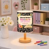 image:imagePersonalized Classrooom Lamp with Name Composition Notebook Fabric Table Lamp with Wood Base Back To School Decor End of The Year Gifts for Teachers Girls Boys Classroom Living Room Im So GladNOTE07