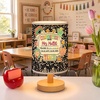image:imagePersonalized Classrooom Lamp with Name Composition Notebook Fabric Table Lamp with Wood Base Back To School Decor End of The Year Gifts for Teachers Girls Boys Classroom Living Room Im So GladNOTE02