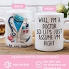 image:imagePersonalized Doctor Mug with Stethoscope Design 3D Effect with 2D Printed Coffee Cup Custom Gift for Doctors amp Medical Students MD Graduation or Doctors Day Gift A0A8