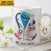 image:imagePersonalized Doctor Mug with Stethoscope Design 3D Effect with 2D Printed Coffee Cup Custom Gift for Doctors amp Medical Students MD Graduation or Doctors Day Gift A0A8