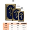 image:imagePersonalized Orthodox Christian Area Rug Custom Eastern Orthodox Russian Greek Byzantine NonSlip Rug for Women Men IC XC Nika Cross Mat for Living Room Bedroom Church Decor D8D1