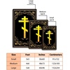 image:imagePersonalized Orthodox Christian Area Rug Custom Eastern Orthodox Russian Greek Byzantine NonSlip Rug for Women Men IC XC Nika Cross Mat for Living Room Bedroom Church Decor D8D3