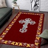 image:imagePersonalized Orthodox Christian Area Rug Custom Eastern Orthodox Russian Greek Byzantine NonSlip Rug for Women Men IC XC Nika Cross Mat for Living Room Bedroom Church Decor D8D8