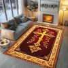image:imagePersonalized Orthodox Christian Area Rug Custom Eastern Orthodox Russian Greek Byzantine NonSlip Rug for Women Men IC XC Nika Cross Mat for Living Room Bedroom Church Decor D8D10