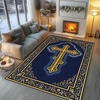 image:imagePersonalized Orthodox Christian Area Rug Custom Eastern Orthodox Russian Greek Byzantine NonSlip Rug for Women Men IC XC Nika Cross Mat for Living Room Bedroom Church Decor D8D4