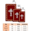 image:imagePersonalized Orthodox Christian Area Rug Custom Eastern Orthodox Russian Greek Byzantine NonSlip Rug for Women Men IC XC Nika Cross Mat for Living Room Bedroom Church Decor D8D8