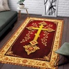 image:imagePersonalized Orthodox Christian Area Rug Custom Eastern Orthodox Russian Greek Byzantine NonSlip Rug for Women Men IC XC Nika Cross Mat for Living Room Bedroom Church Decor D8D10