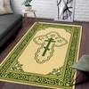 image:imagePersonalized Orthodox Christian Area Rug Custom Eastern Orthodox Russian Greek Byzantine NonSlip Rug for Women Men IC XC Nika Cross Mat for Living Room Bedroom Church Decor D8D9