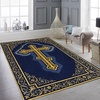 image:imagePersonalized Orthodox Christian Area Rug Custom Eastern Orthodox Russian Greek Byzantine NonSlip Rug for Women Men IC XC Nika Cross Mat for Living Room Bedroom Church Decor D8D4