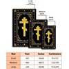 image:imagePersonalized Orthodox Christian Area Rug Custom Eastern Orthodox Russian Greek Byzantine NonSlip Rug for Women Men IC XC Nika Cross Mat for Living Room Bedroom Church Decor D8D2