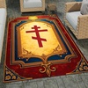 image:imagePersonalized Orthodox Christian Area Rug Custom Eastern Orthodox Russian Greek Byzantine NonSlip Rug for Women Men IC XC Nika Cross Mat for Living Room Bedroom Church Decor D8D5