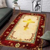 image:imagePersonalized Orthodox Christian Area Rug Custom Eastern Orthodox Russian Greek Byzantine NonSlip Rug for Women Men IC XC Nika Cross Mat for Living Room Bedroom Church Decor D8D7