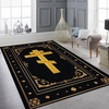 image:imagePersonalized Orthodox Christian Area Rug Custom Eastern Orthodox Russian Greek Byzantine NonSlip Rug for Women Men IC XC Nika Cross Mat for Living Room Bedroom Church Decor D8D2