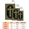 image:imagePersonalized Orthodox Christian Area Rug Custom Eastern Orthodox Russian Greek Byzantine NonSlip Rug for Women Men IC XC Nika Cross Mat for Living Room Bedroom Church Decor D8D6