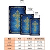 image:imagePersonalized Orthodox Christian Area Rug Custom ThreeBar Cross IC XC Nika Cross Prayer Mat Russian Greek Orthodox Byzantine Eagle NonSlip Rug for Living Room Bedroom Church Decor D2D9