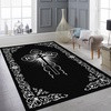 image:imagePersonalized Orthodox Christian Area Rug Custom ThreeBar Cross IC XC Nika Cross Prayer Mat Russian Greek Orthodox Byzantine Eagle NonSlip Rug for Living Room Bedroom Church Decor D2D10