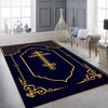 image:imagePersonalized Orthodox Christian Area Rug Custom ThreeBar Cross IC XC Nika Cross Prayer Mat Russian Greek Orthodox Byzantine Eagle NonSlip Rug for Living Room Bedroom Church Decor D2D8