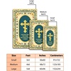 image:imagePersonalized Orthodox Christian Area Rug Custom ThreeBar Cross IC XC Nika Cross Prayer Mat Russian Greek Orthodox Byzantine Eagle NonSlip Rug for Living Room Bedroom Church Decor D2D1