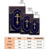 image:imagePersonalized Orthodox Christian Area Rug Custom ThreeBar Cross IC XC Nika Cross Prayer Mat Russian Greek Orthodox Byzantine Eagle NonSlip Rug for Living Room Bedroom Church Decor D2D8