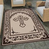 image:imagePersonalized Orthodox Christian Area Rug Custom ThreeBar Cross IC XC Nika Cross Prayer Mat Russian Greek Orthodox Byzantine Eagle NonSlip Rug for Living Room Bedroom Church Decor D2D2