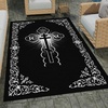 image:imagePersonalized Orthodox Christian Area Rug Custom ThreeBar Cross IC XC Nika Cross Prayer Mat Russian Greek Orthodox Byzantine Eagle NonSlip Rug for Living Room Bedroom Church Decor D2D10