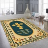 image:imagePersonalized Orthodox Christian Area Rug Custom ThreeBar Cross IC XC Nika Cross Prayer Mat Russian Greek Orthodox Byzantine Eagle NonSlip Rug for Living Room Bedroom Church Decor D2D1