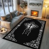 image:imagePersonalized Orthodox Christian Area Rug Custom ThreeBar Cross IC XC Nika Cross Prayer Mat Russian Greek Orthodox Byzantine Eagle NonSlip Rug for Living Room Bedroom Church Decor D2D10