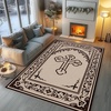 image:imagePersonalized Orthodox Christian Area Rug Custom ThreeBar Cross IC XC Nika Cross Prayer Mat Russian Greek Orthodox Byzantine Eagle NonSlip Rug for Living Room Bedroom Church Decor D2D2