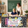 image:imagePersonalized Teacher Desk Skirt Black amp White Composition Notebook Table Skirt First Day of School Desk Curtain Skirts Table Cover for Teachers Back to School Classroom Decor 10Multi Color