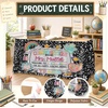 image:imagePersonalized Teacher Desk Skirt Black amp White Composition Notebook Table Skirt First Day of School Desk Curtain Skirts Table Cover for Teachers Back to School Classroom Decor 10N02