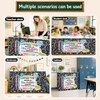 image:imagePersonalized Teacher Desk Skirt Black amp White Composition Notebook Table Skirt First Day of School Desk Curtain Skirts Table Cover for Teachers Back to School Classroom Decor 10N03