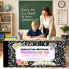 image:imagePersonalized Teacher Desk Skirt Black amp White Composition Notebook Table Skirt First Day of School Desk Curtain Skirts Table Cover for Teachers Back to School Classroom Decor 10N07