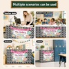 image:imagePersonalized Teacher Desk Skirt Black amp White Composition Notebook Table Skirt First Day of School Desk Curtain Skirts Table Cover for Teachers Back to School Classroom Decor 10N06