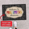 image:imagePersonlized Name Teacher Doormat Custom Notebook Classroom Mat Back to School Doormat for Teachers  Welcome to Class Floor Mat for Kindergarten Preschool GiftGalaxy Classroom