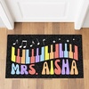 image:imagePersonlized Name Teacher Doormat Custom Notebook Classroom Mat Back to School Doormat for Teachers  Welcome to Class Floor Mat for Kindergarten Preschool GiftMusic