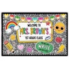 image:imagePersonlized Name Teacher Doormat Custom Notebook Classroom Mat Back to School Doormat for Teachers  Welcome to Class Floor Mat for Kindergarten Preschool GiftCute Notebook