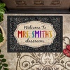 image:imagePersonlized Name Teacher Doormat Custom Notebook Classroom Mat Back to School Doormat for Teachers  Welcome to Class Floor Mat for Kindergarten Preschool GiftGalaxy Classroom