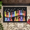 image:imagePersonlized Name Teacher Doormat Custom Notebook Classroom Mat Back to School Doormat for Teachers  Welcome to Class Floor Mat for Kindergarten Preschool GiftMusic