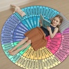 image:imageWheel of Feelings and Emotions Round Rug Mental Health Educational Rug for Classroom Calming Rug Emotions Feeling Carpet ABC Feelings for Kids Therapist Back to School Gifts LovelyFeelings Wheel