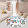 image:imageWheel of Feelings and Emotions Round Rug Mental Health Educational Rug for Classroom Calming Rug Emotions Feeling Carpet ABC Feelings for Kids Therapist Back to School Gifts LovelySt07