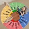 image:imageWheel of Feelings and Emotions Round Rug Mental Health Educational Rug for Classroom Calming Rug Emotions Feeling Carpet ABC Feelings for Kids Therapist Back to School Gifts LovelyZone