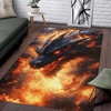 image:imageCustom Dragon Rugs for Living Room  Dragon Area Rug Washable Soft NonSlip Dragon Magical Fantasy Dragon Area Rug Dragon Carpet Bedroom Decor Dragon Rug 11 2x3ft3x5ft4x6ft5x8ftDragon Rug 01